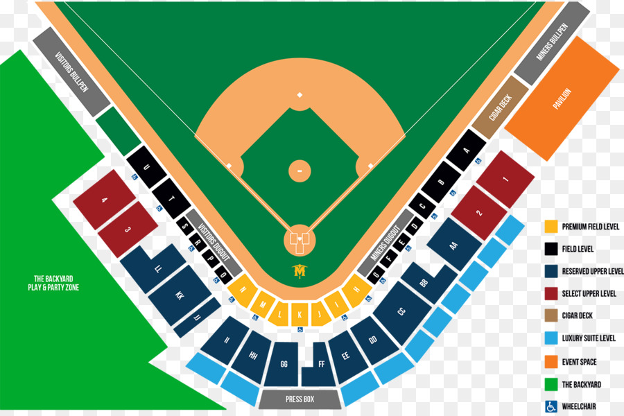 Tabela De Assentos Do Estádio，Beisebol PNG