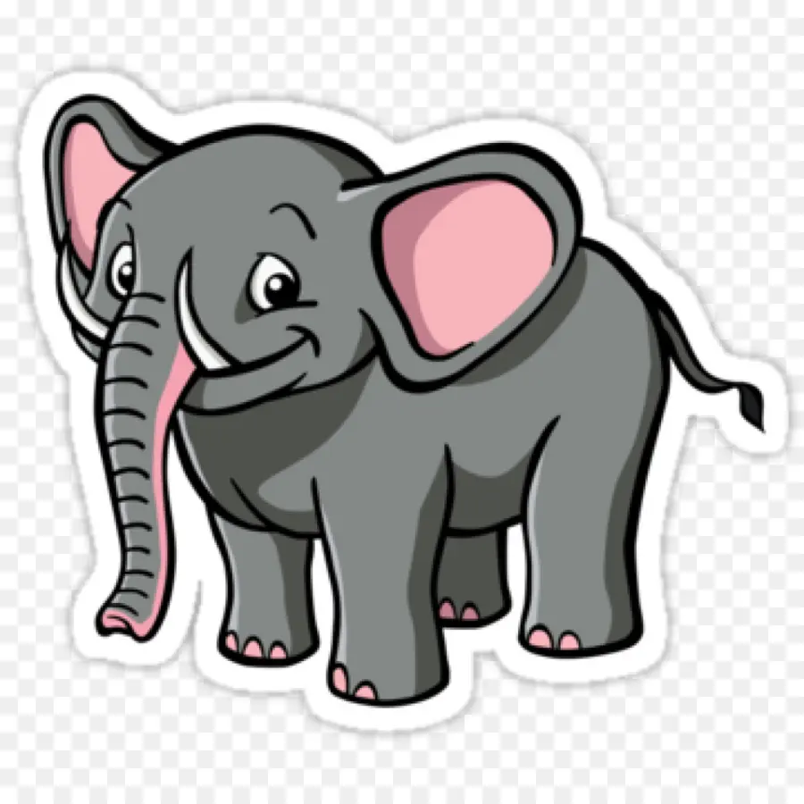 Elefante De Desenho Animado，Elefante PNG