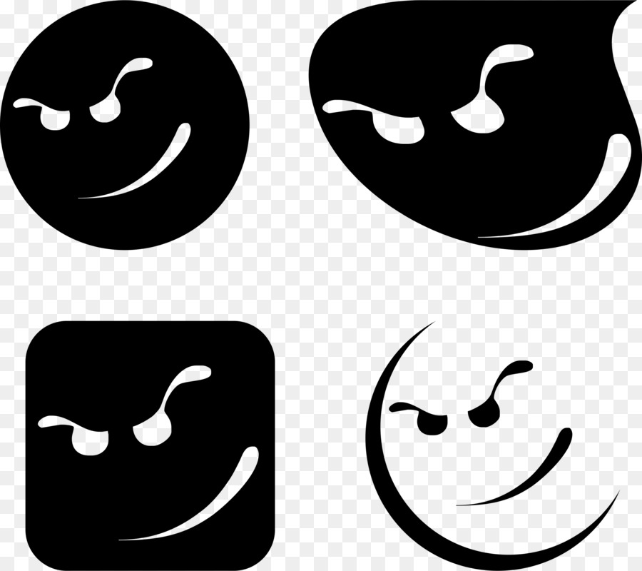 Emoticons，Rostos PNG