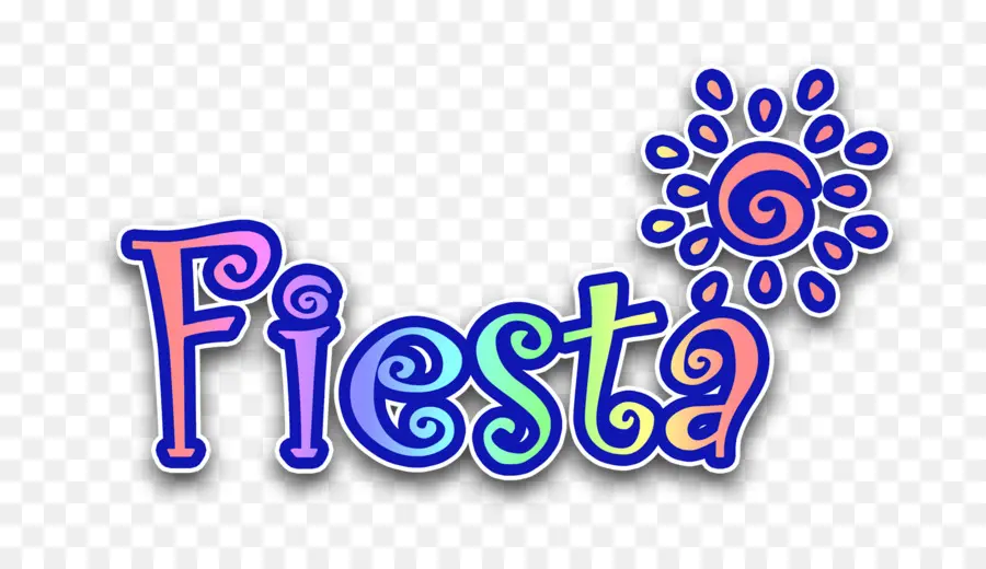 Texto De Festa，Colorido PNG