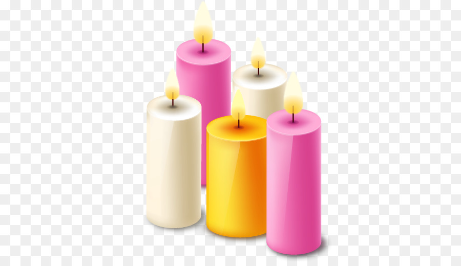 Velas Coloridas，Chama PNG