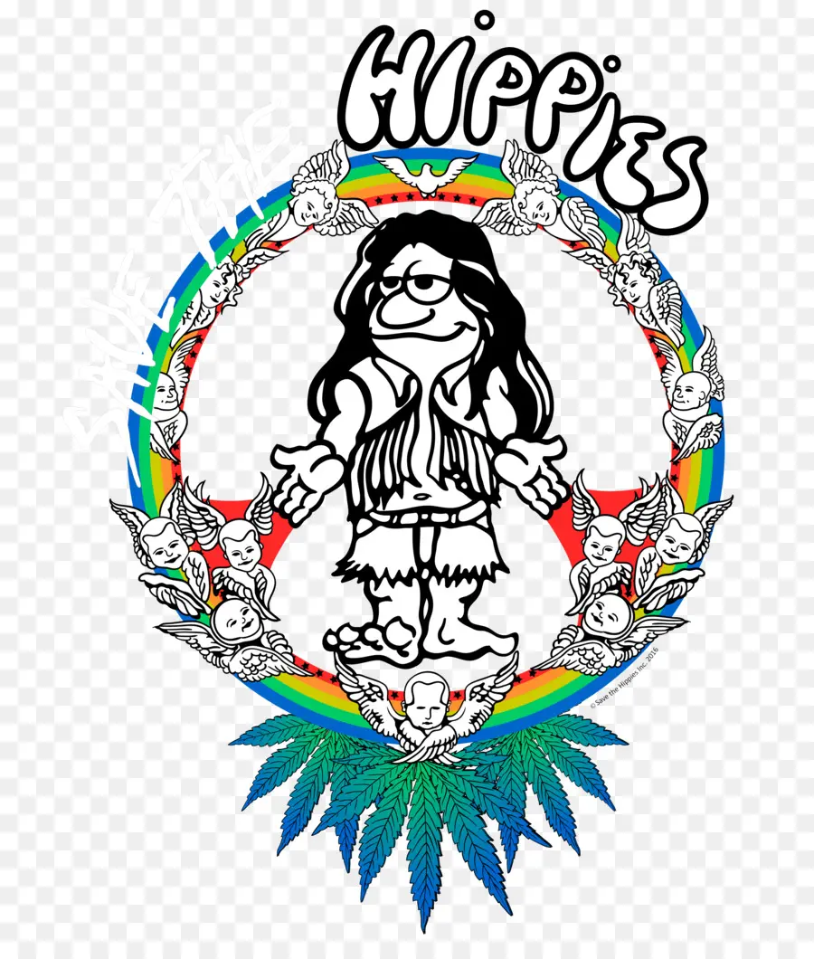 Hippie，Desenho Animado PNG