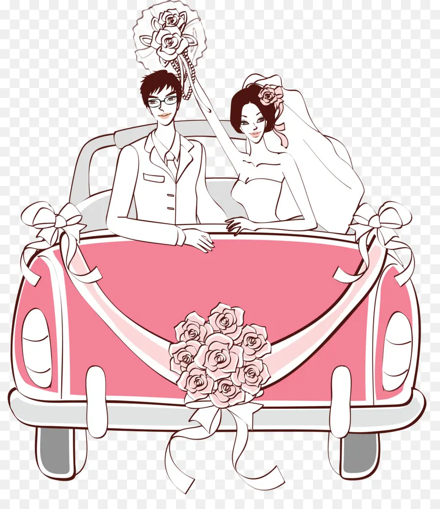 Convite De Casamento，Carro PNG