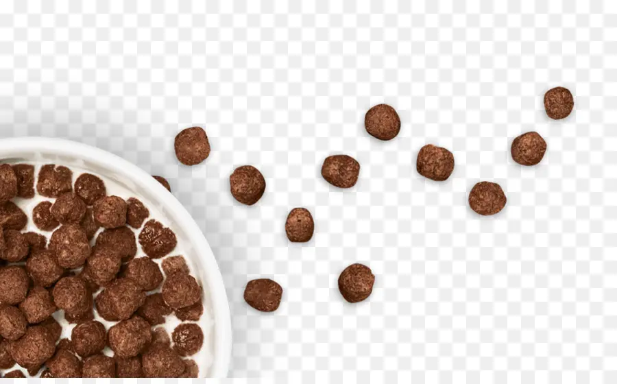 Bolas De Chocolate，Cereais De Pequeno Almoço PNG