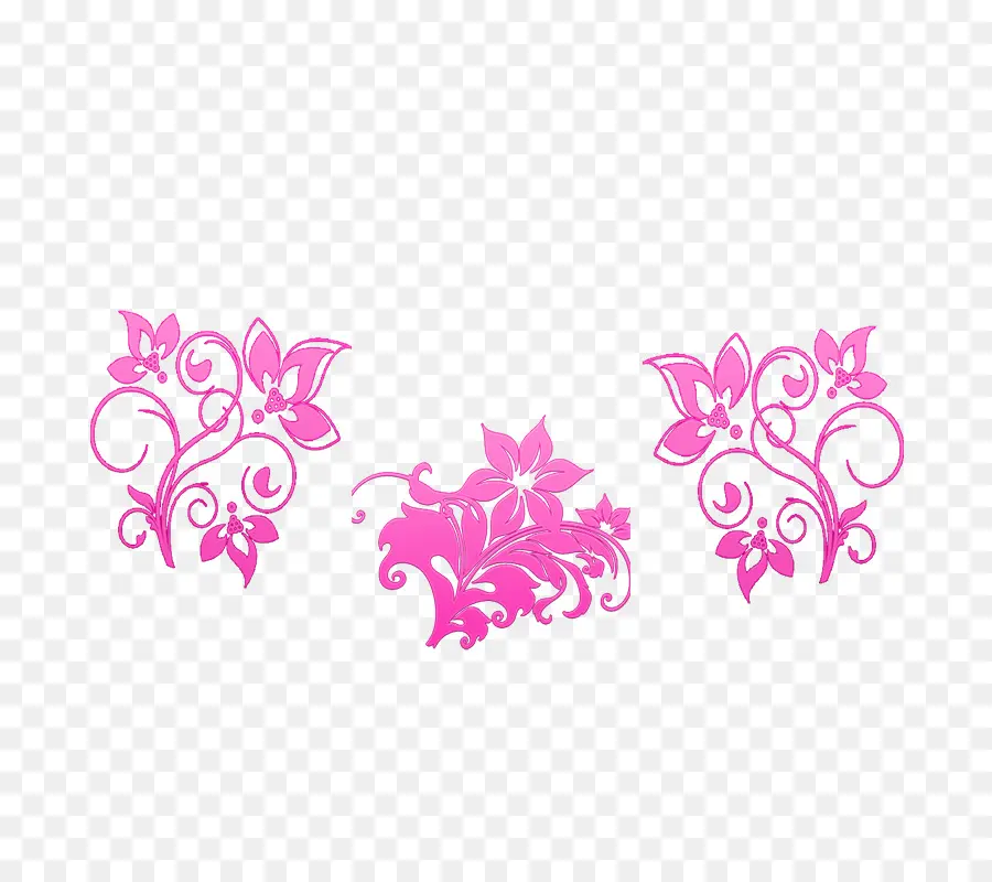 Design Floral Rosa，Flores PNG