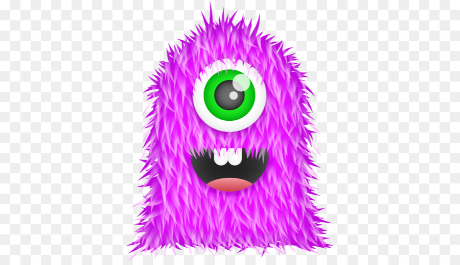 Monstro Peludo Roxo，Desenho Animado PNG