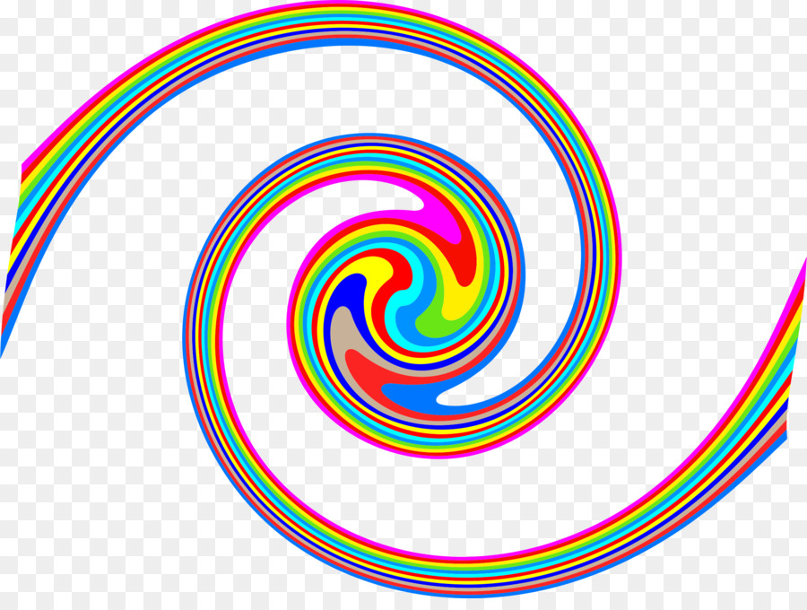 Espiral，Arco íris PNG