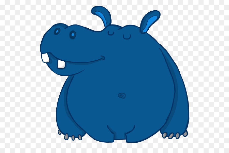 Hipopótamo Azul，Animal PNG