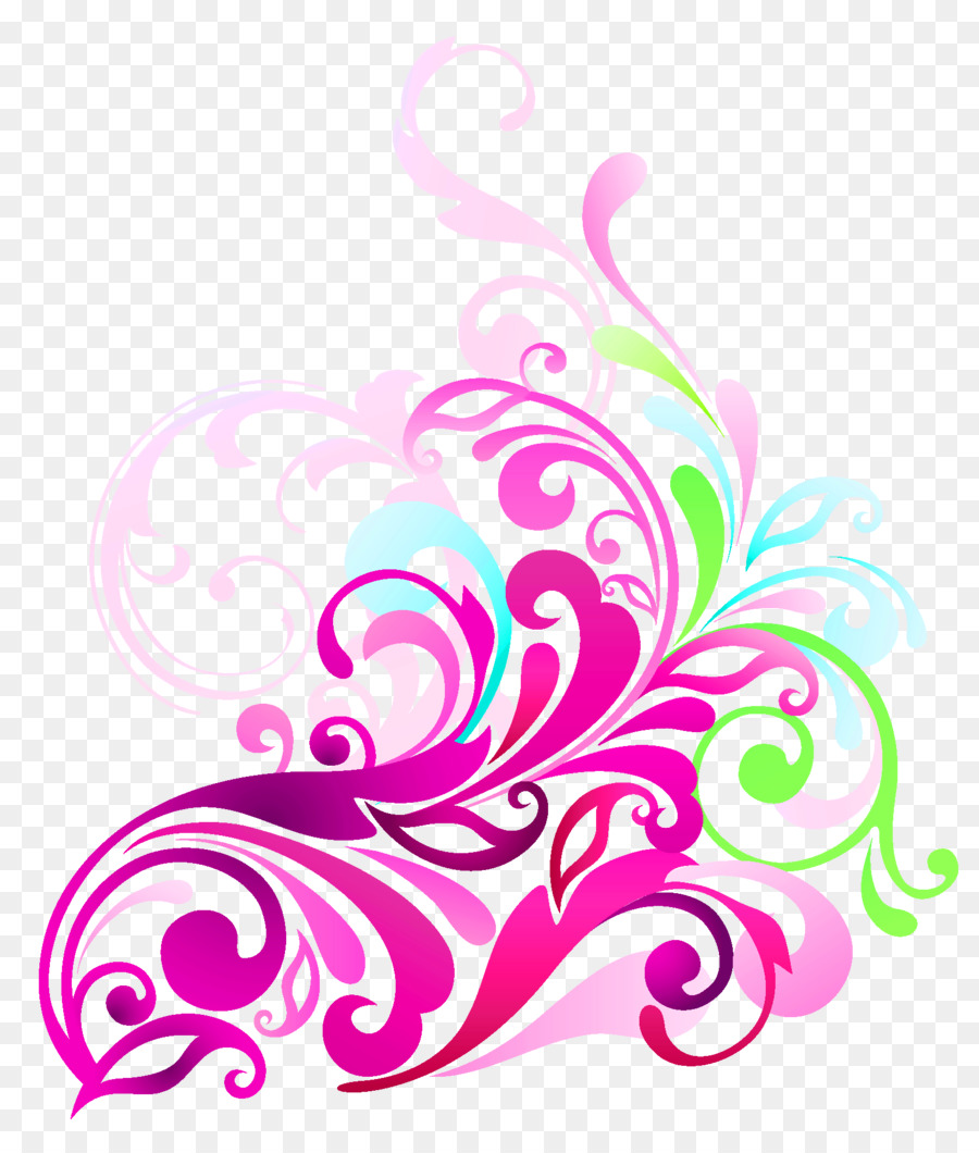 Canto Floral，Ornamento PNG