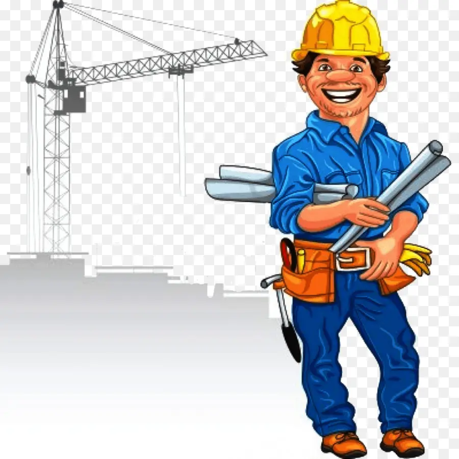 Cartoon，Trabalhador Da Construção Civil PNG