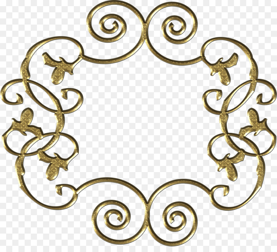 Design Decorativo Dourado，Ornamento PNG