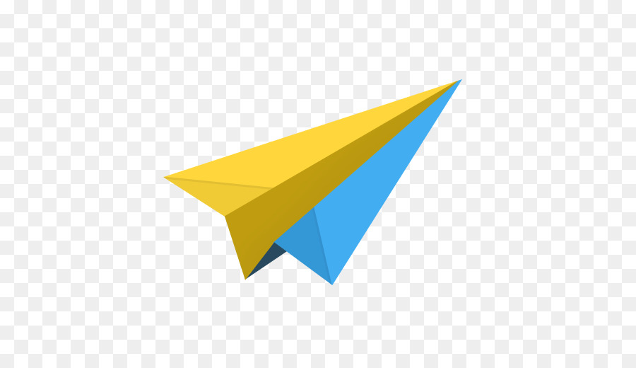 Avião De Papel Azul，Origami PNG