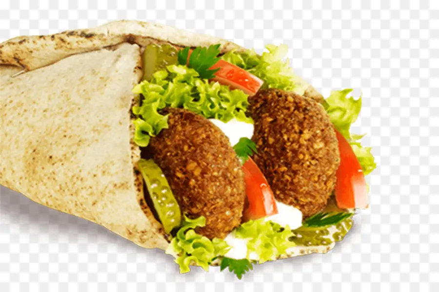 Envoltório De Falafel，Vegetais PNG