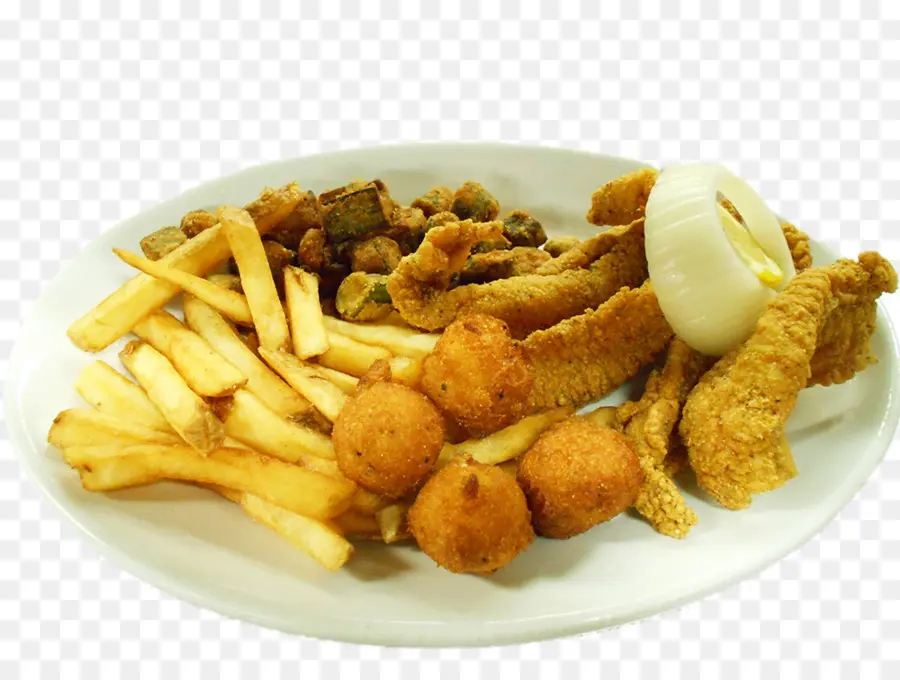 Batatas Fritas，Peixe Frito PNG