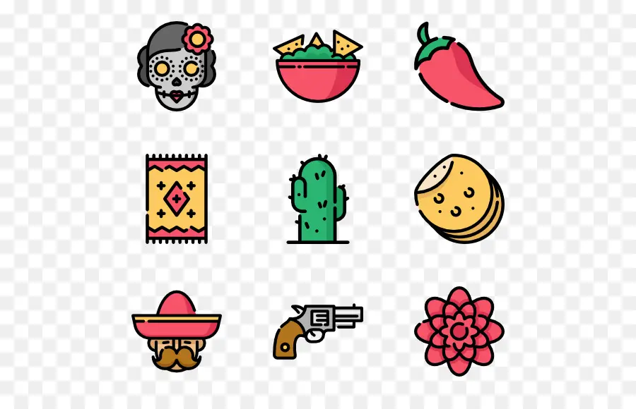 Ícones Mexicanos，Sombreiro PNG