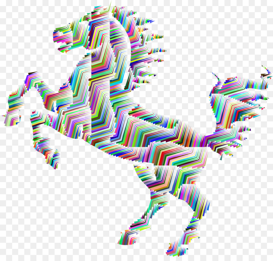 Cavalo，Arte De Linha PNG