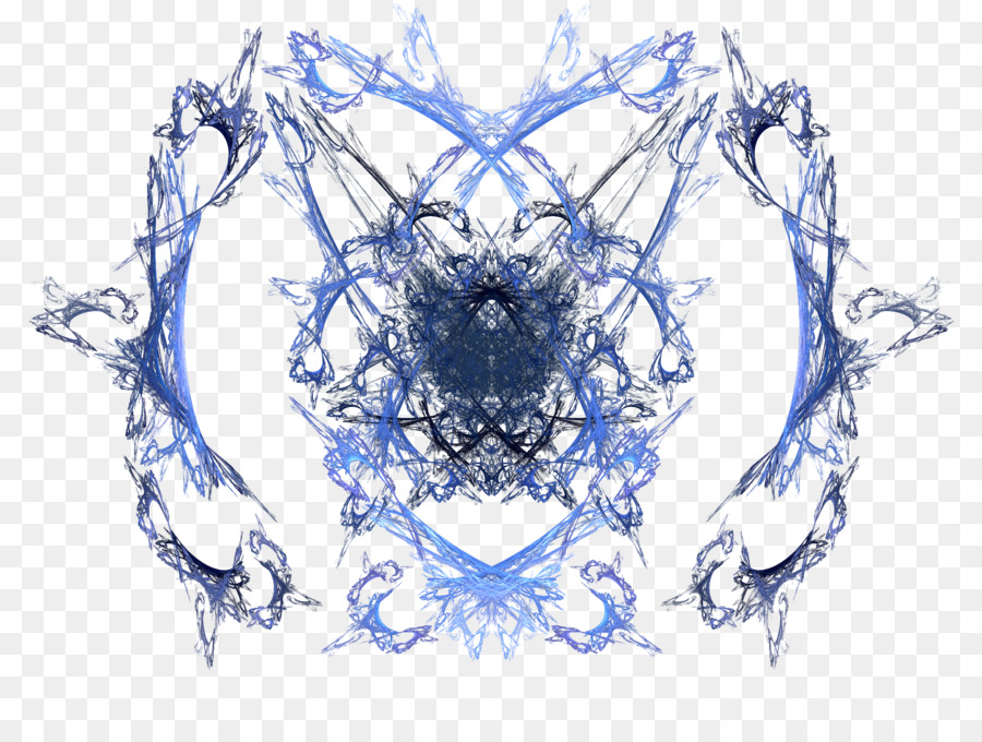 Arte Abstrata Azul，Fractal PNG