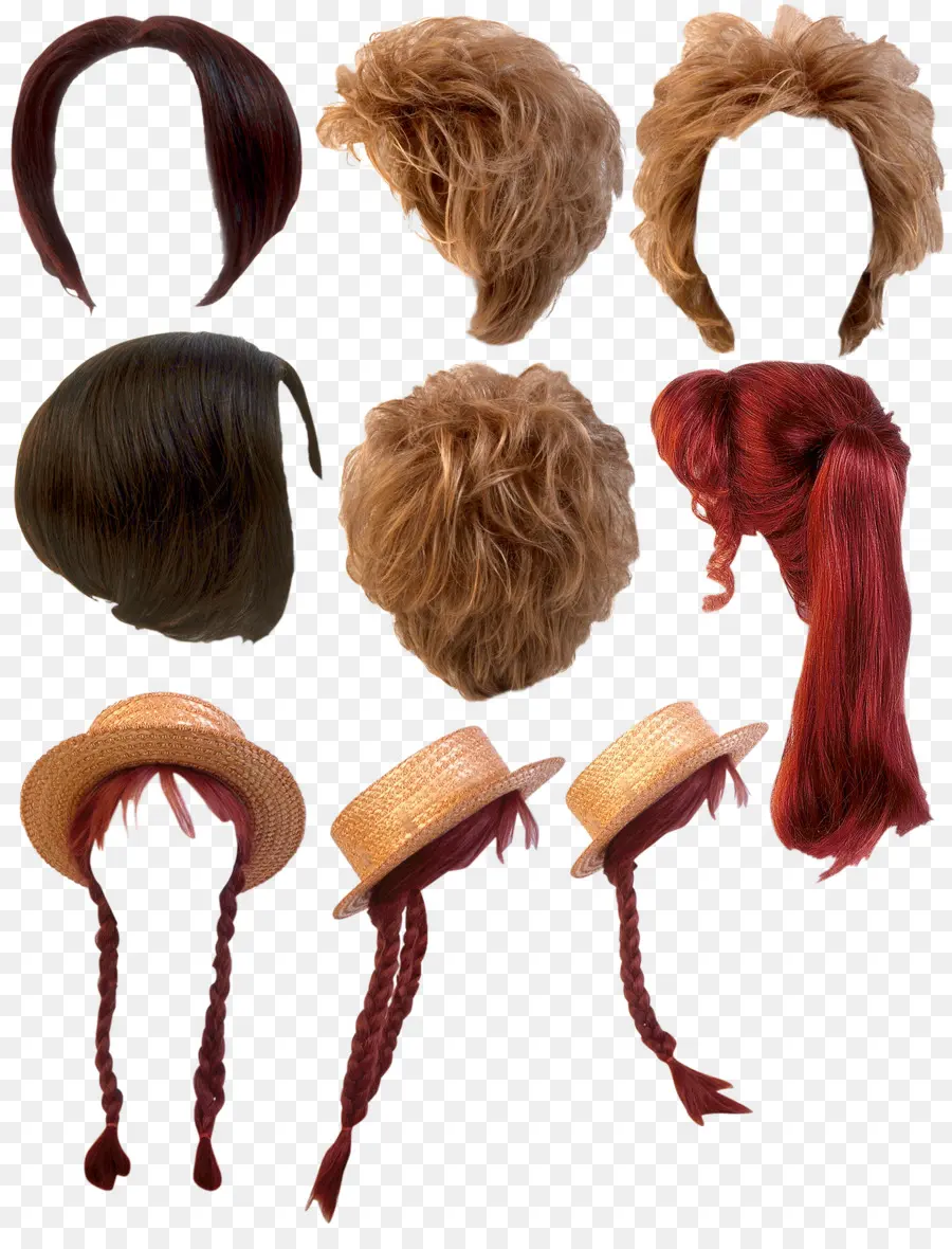 Perucas E Chapéus，Cabelo PNG