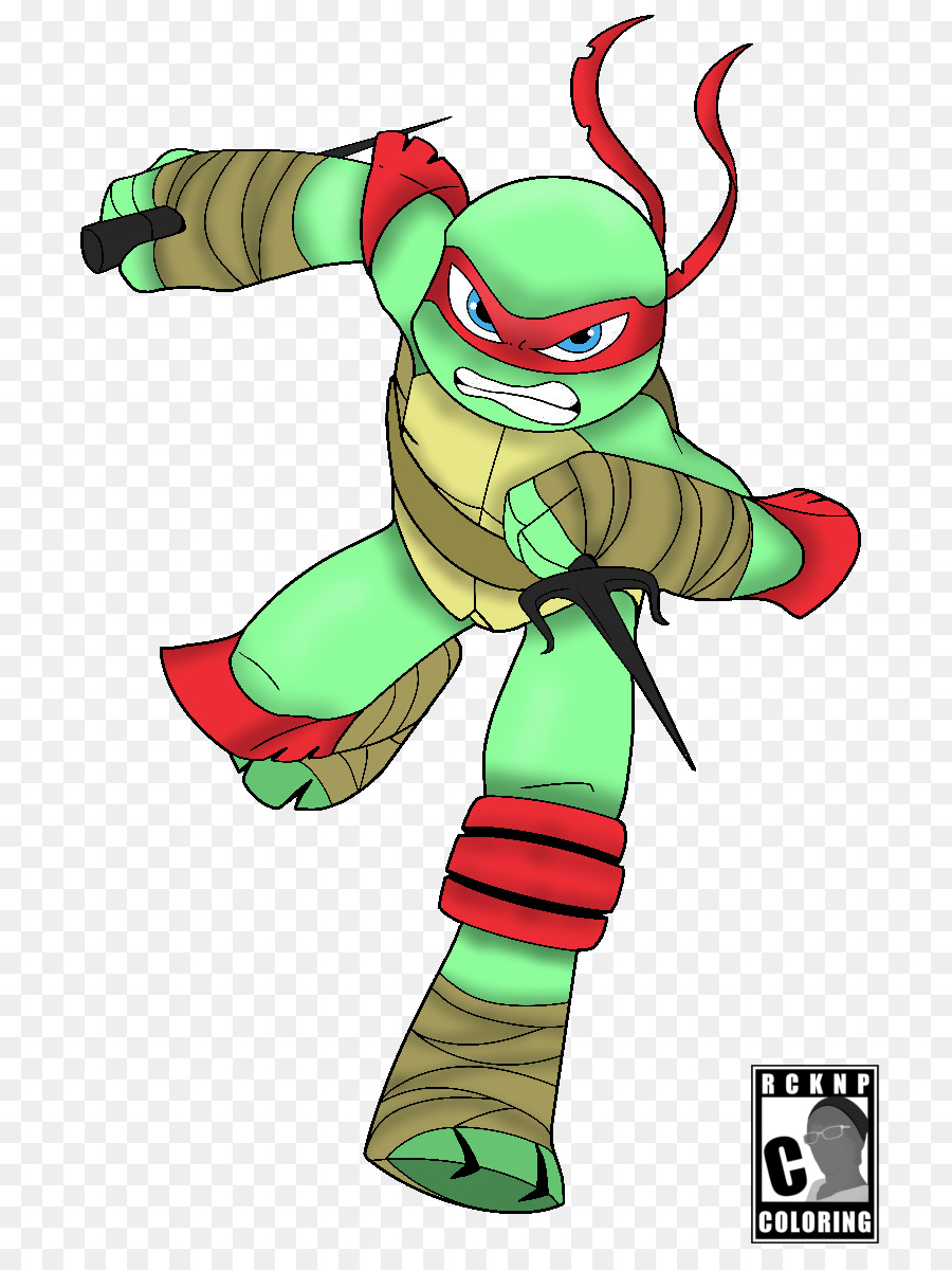 Tartaruga Ninja Verde，Máscara Vermelha PNG