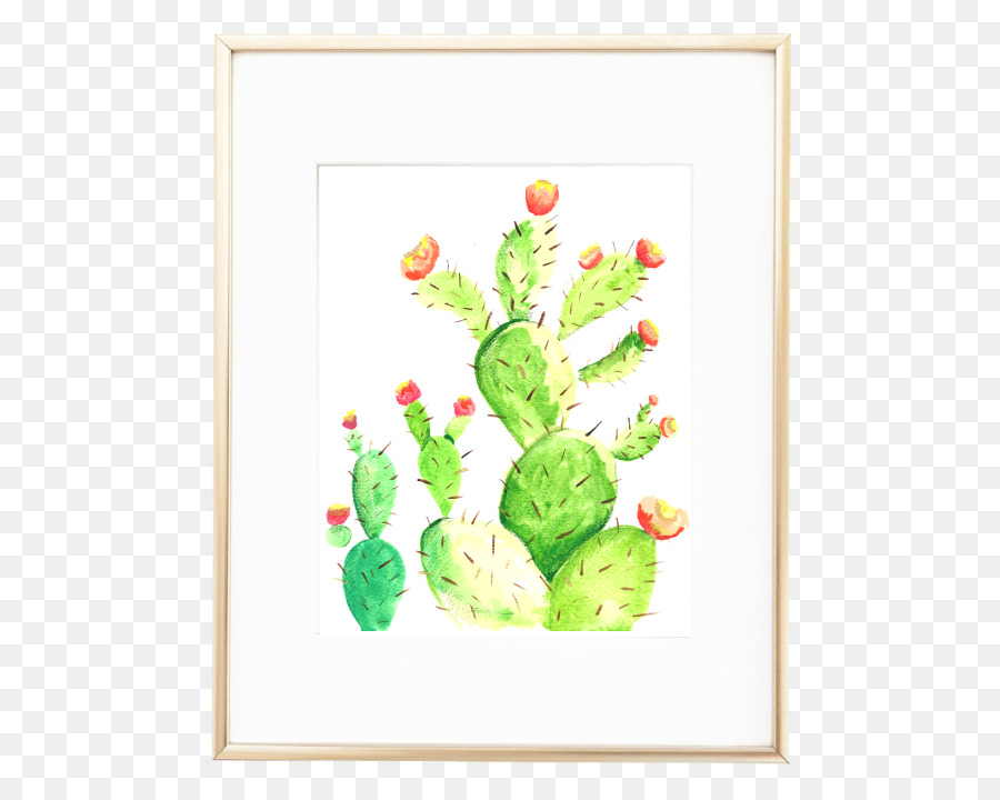 Pintura De Cacto，Verde PNG