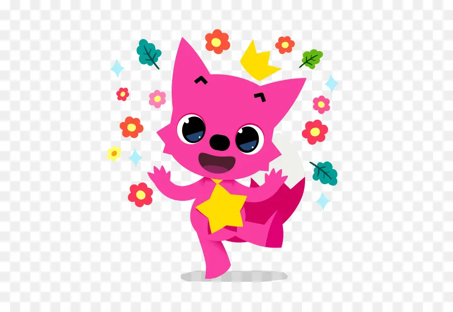 Personagem De Desenho Animado Rosa，Coroa PNG