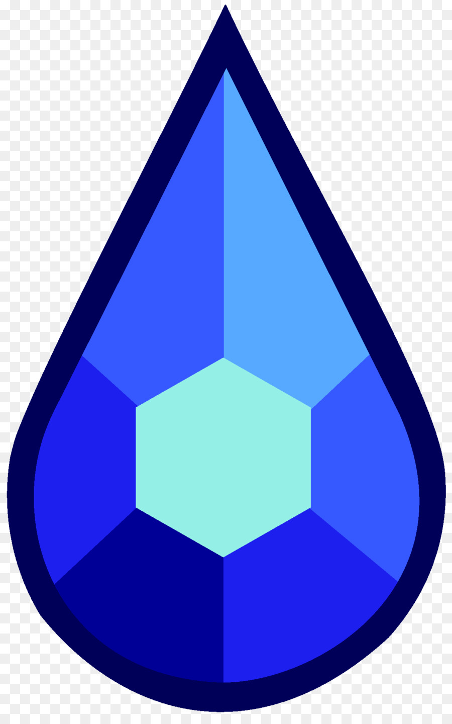 Gota D'água，Azul PNG