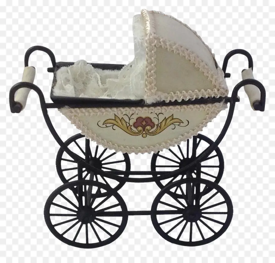 Carrinho De Bebê Decorativo，Vintage PNG