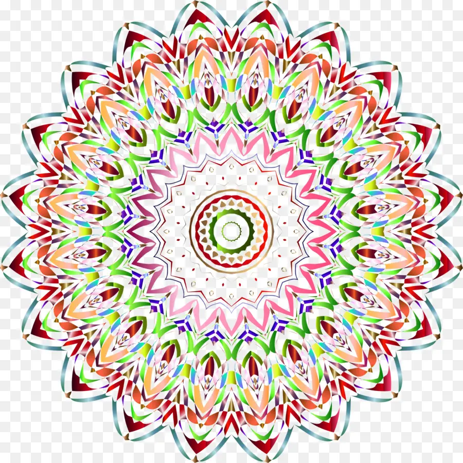 Mandala，Colorido PNG