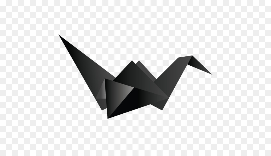 Guindaste De Origami Preto，Papel PNG