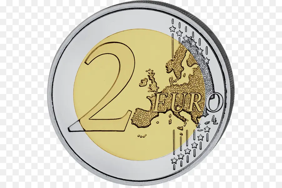 União Europeia，Moeda De 2 Euros PNG