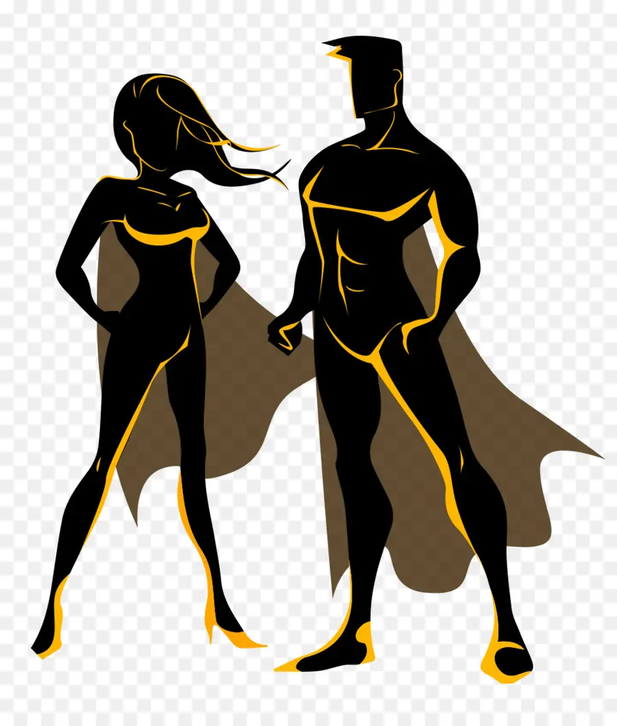 Casal De Super Heróis，Herói PNG