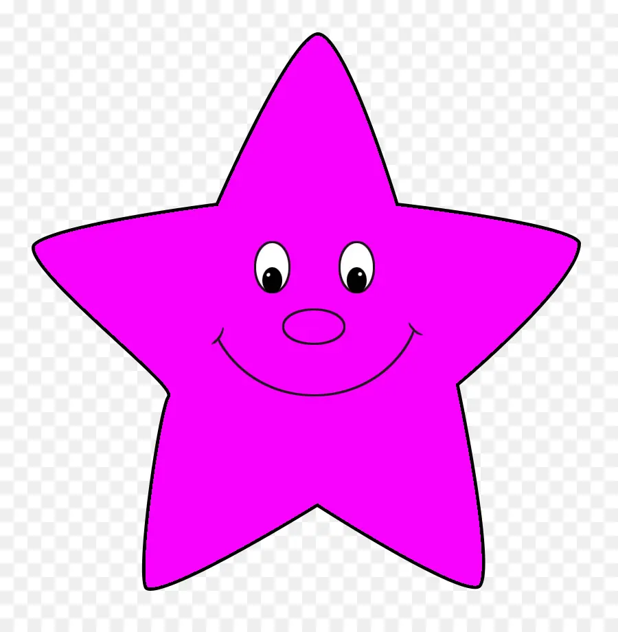 Estrela Azul，Rosto Sorridente PNG