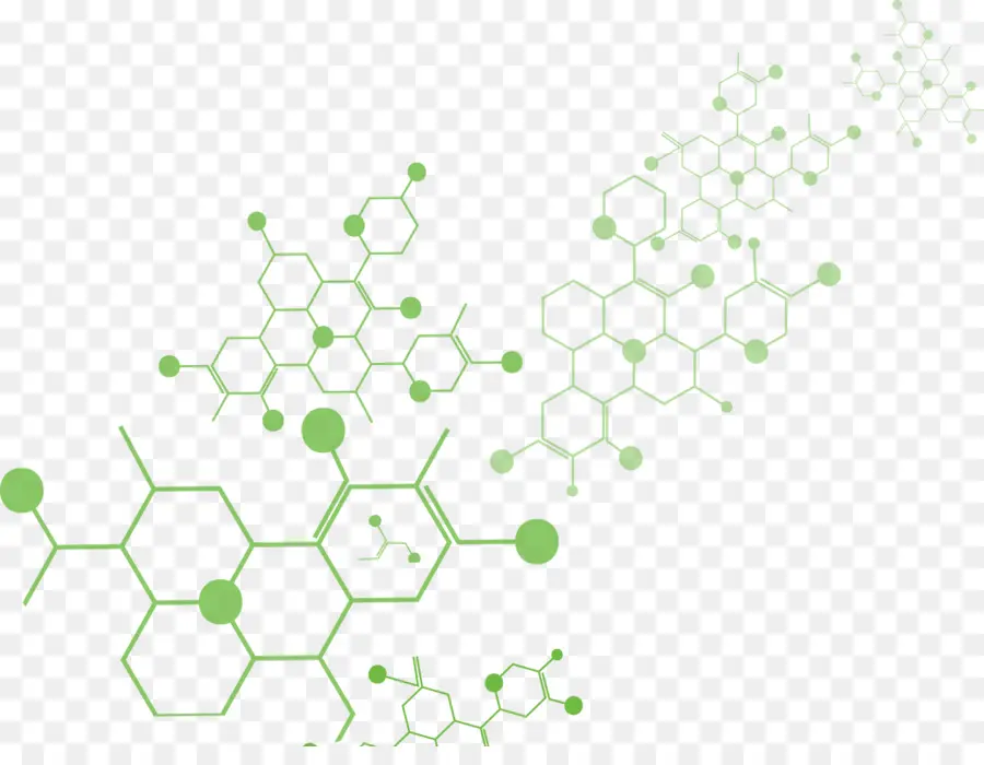 Padrão Hexagonal，Verde PNG