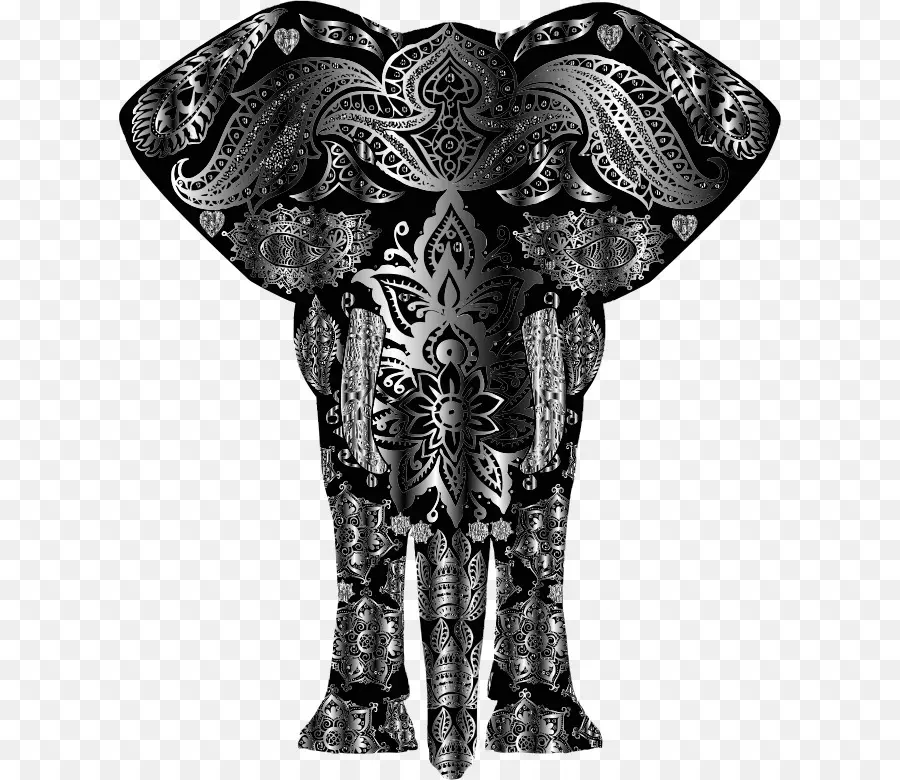 Elefante，Mandala PNG