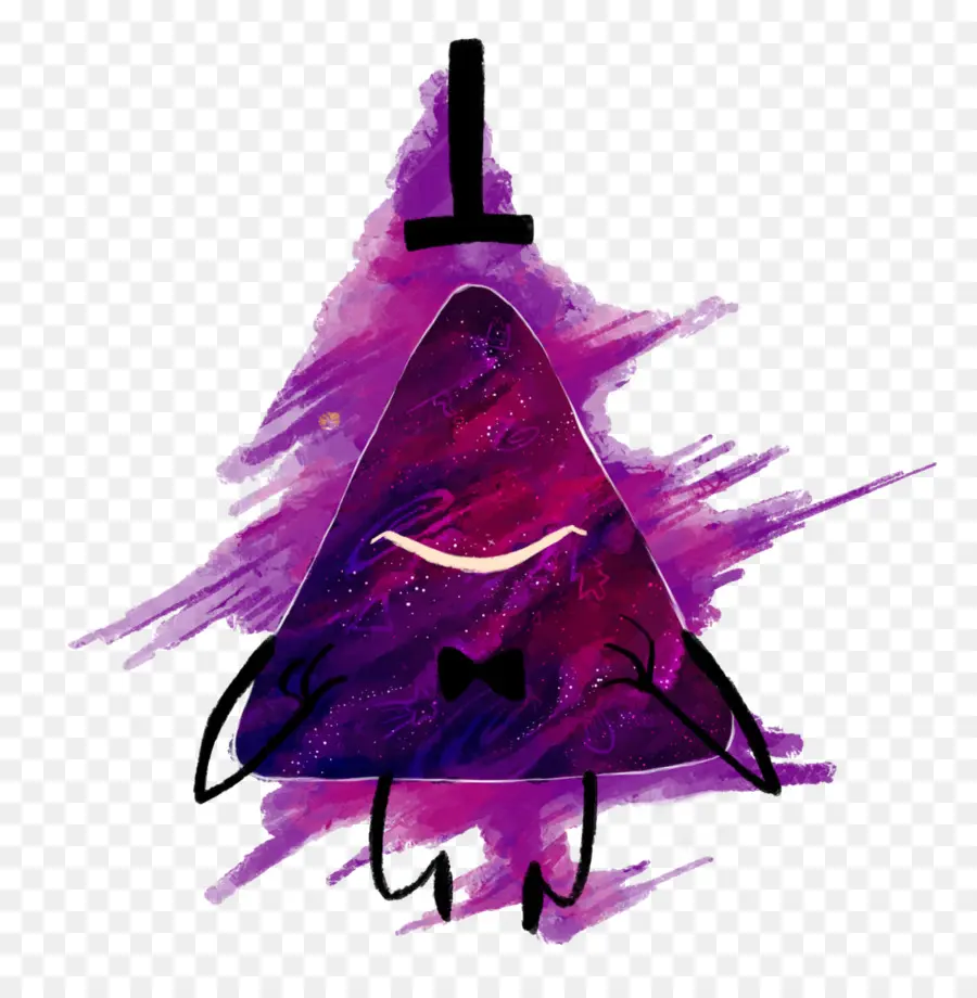 Personagem Triângulo Roxo，Cartola PNG