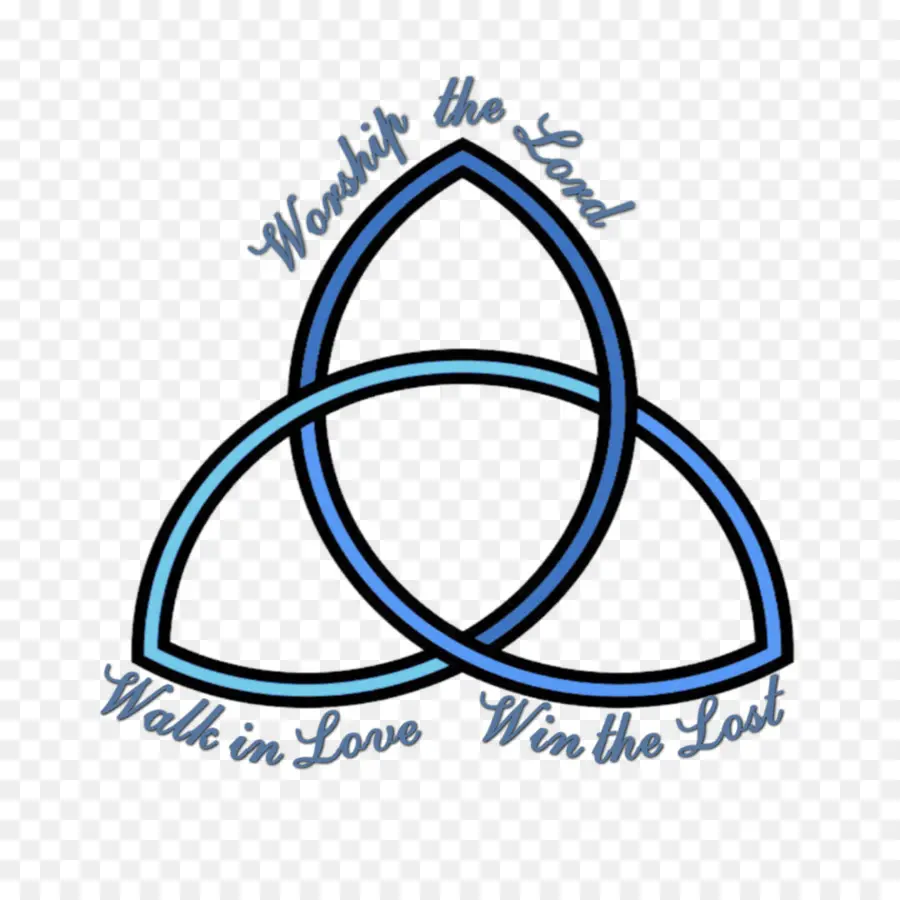 Triquetra，Azul PNG