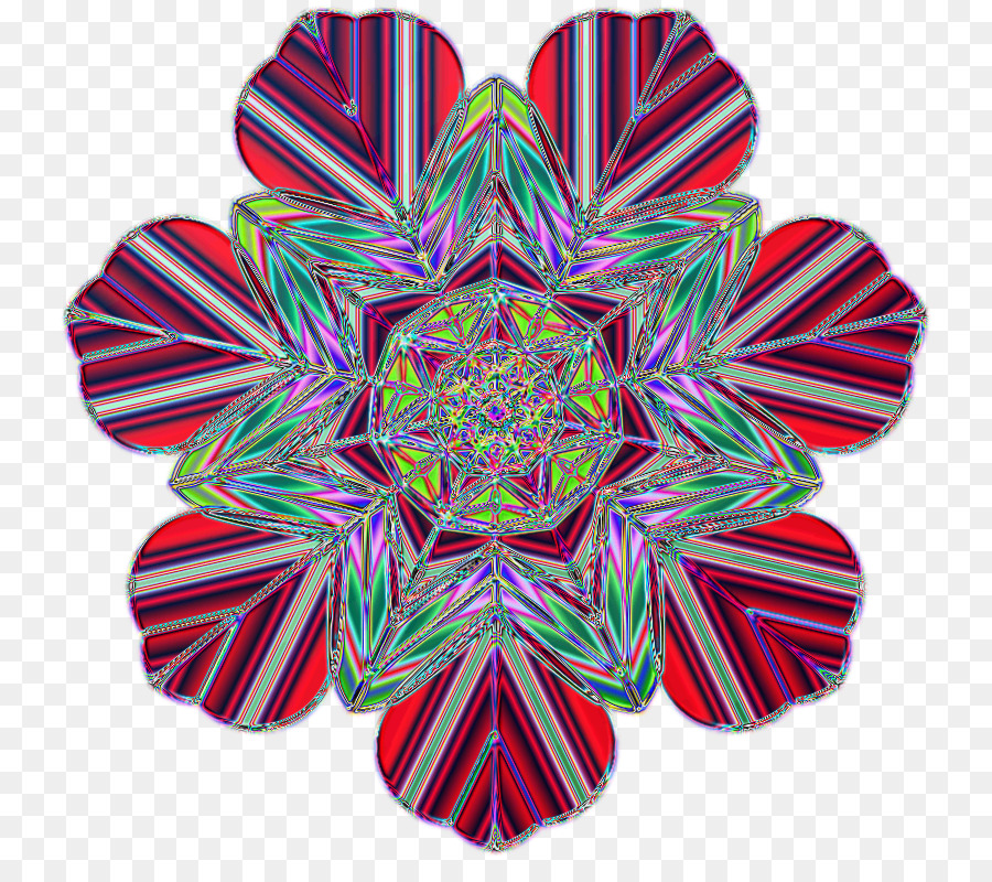 Mandala Colorida，Flor PNG