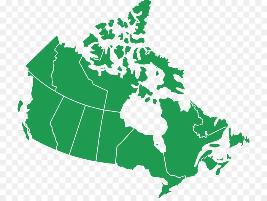 Mapa Do Canadá，Províncias PNG