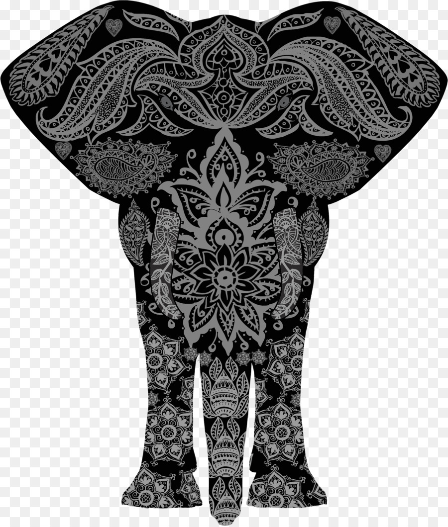 Elefante，Mandala PNG