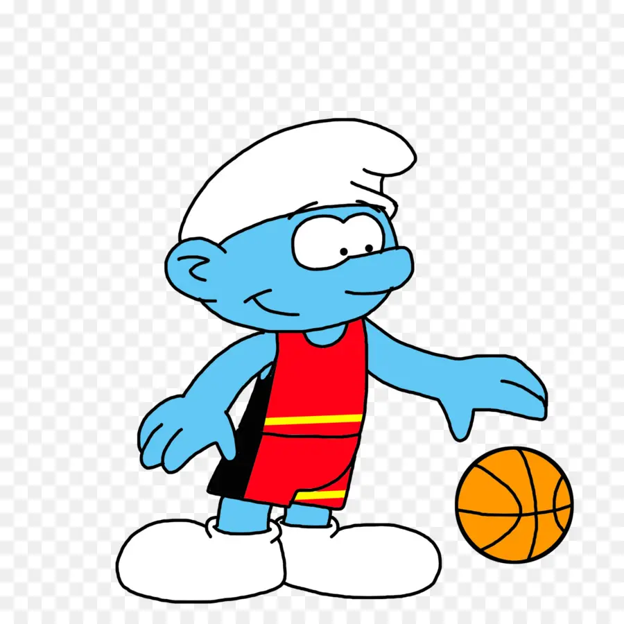 Smurf De Basquete，Azul PNG