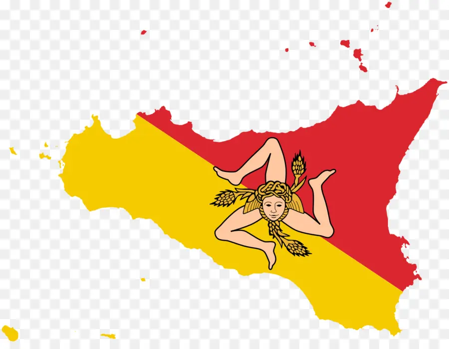 Sicília，Bandeira Da Sicília PNG