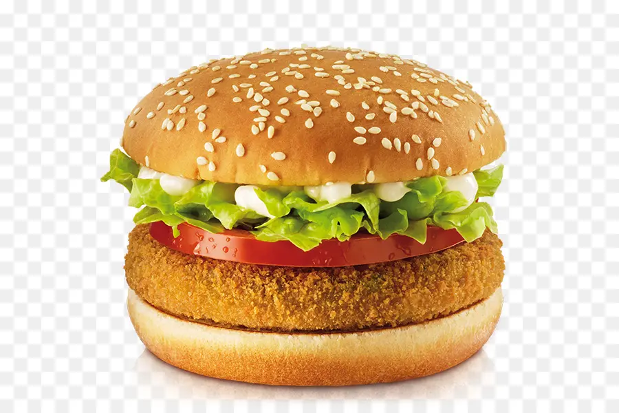 Veggie Burger，Hamburger PNG