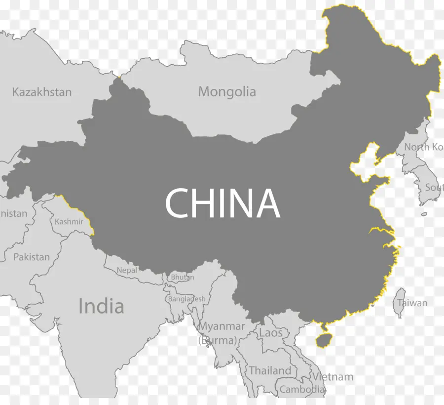 Mapa Da China，País PNG