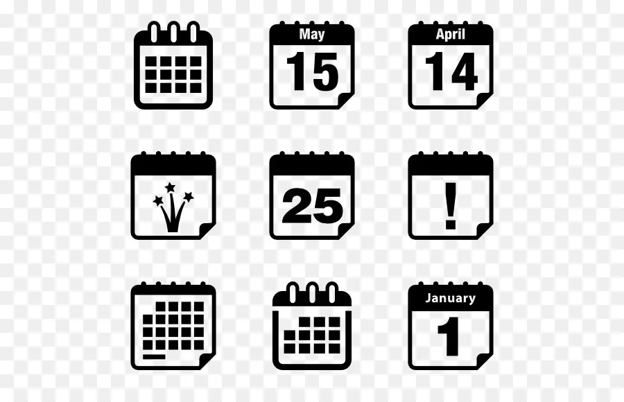 ícones Do Computador，Calendário PNG