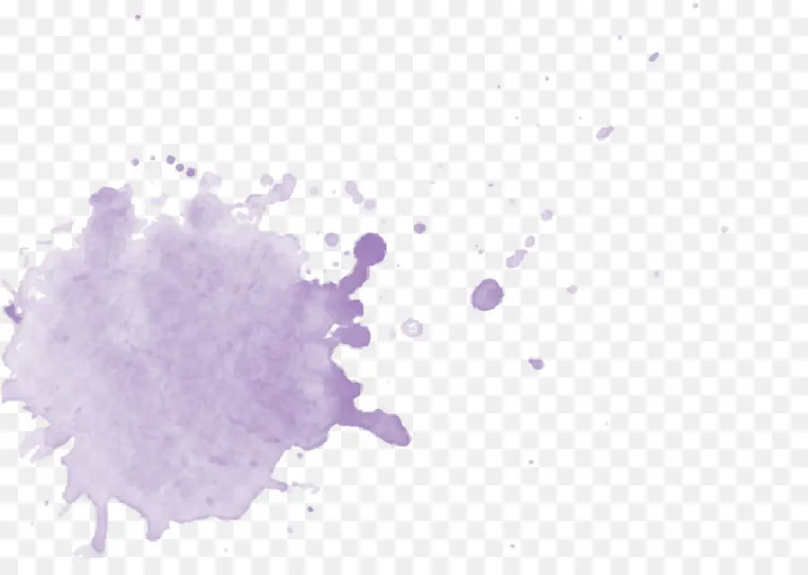 Roxo，Pintura Em Aquarela PNG