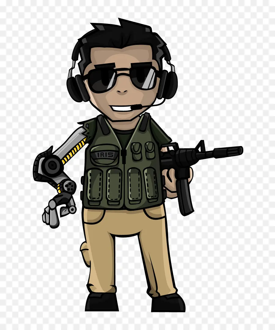 Soldado De Desenho Animado，Pistola PNG