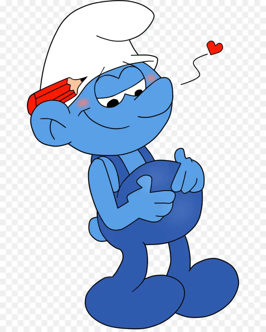 Personagem De Desenho Animado Azul，Smurf PNG