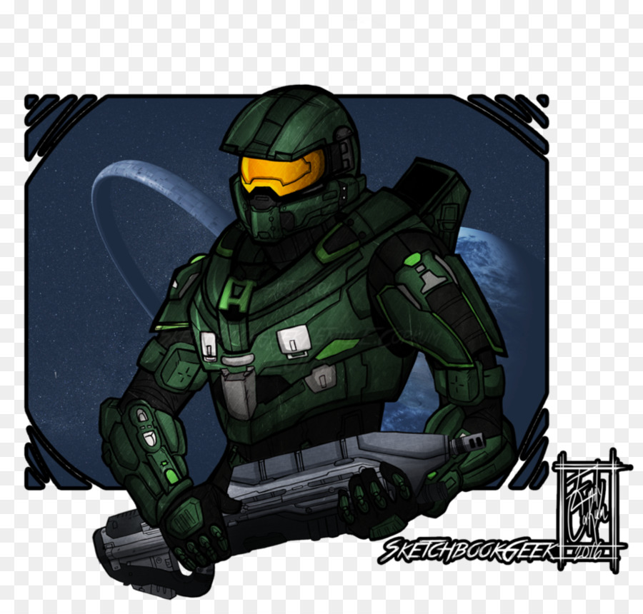 Master Chief，Arte PNG