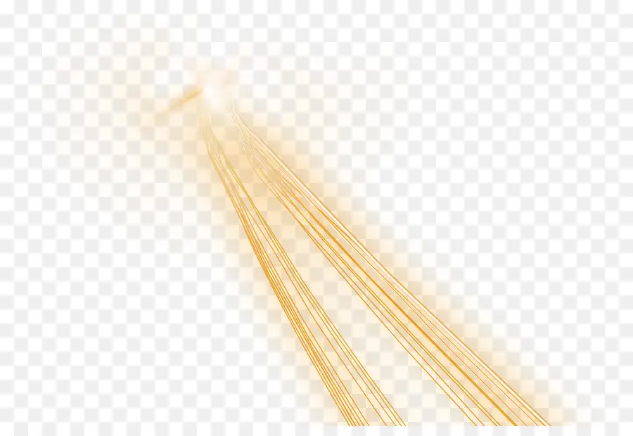 Raios De Luz，Dourado PNG