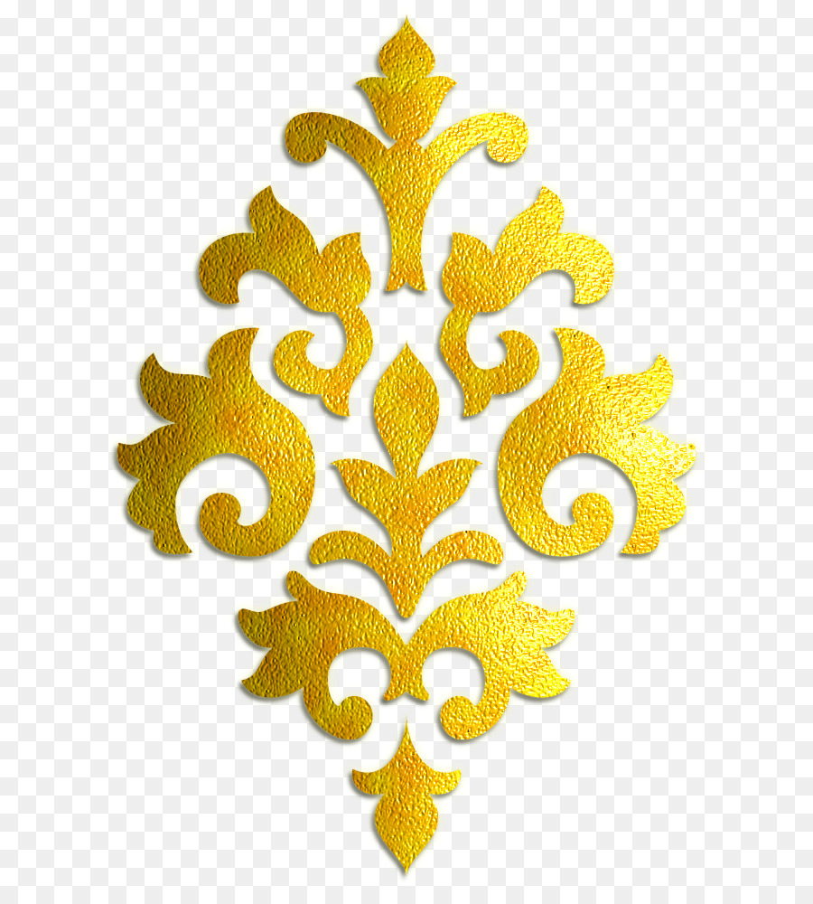 Ornamento Amarelo，Padrão PNG